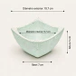 Bowl Triangular Pequeño – Modelo Vela - Miniatura 4