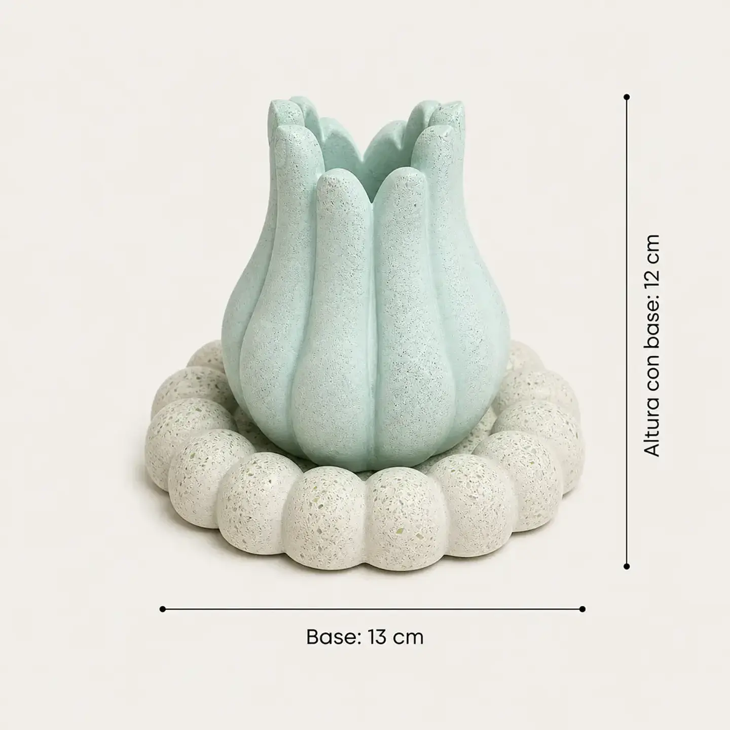 Florero de Tulipán con Base – Modelo Flora 4