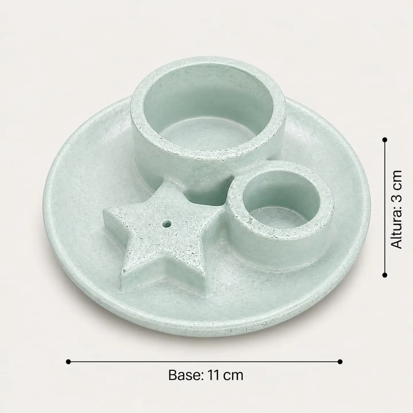 Bandeja Decorativa con Portavelas – Modelo Estrella 5