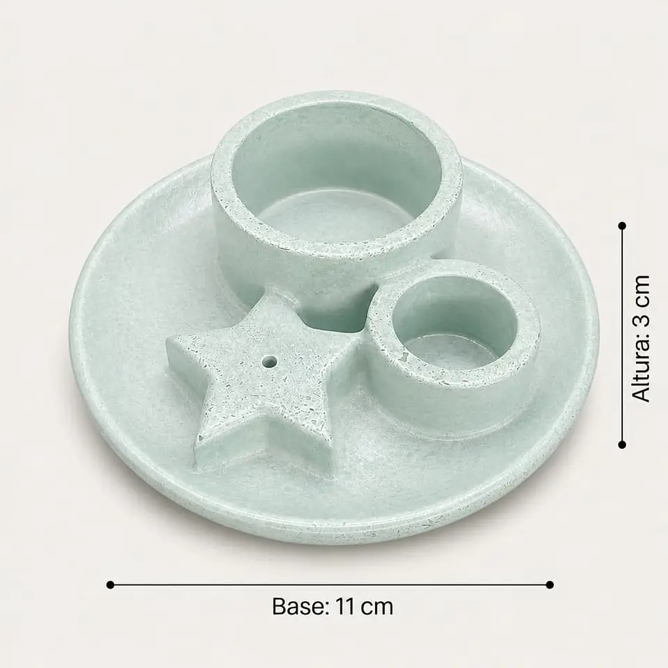 Bandeja Decorativa con Portavelas – Modelo Estrella 5