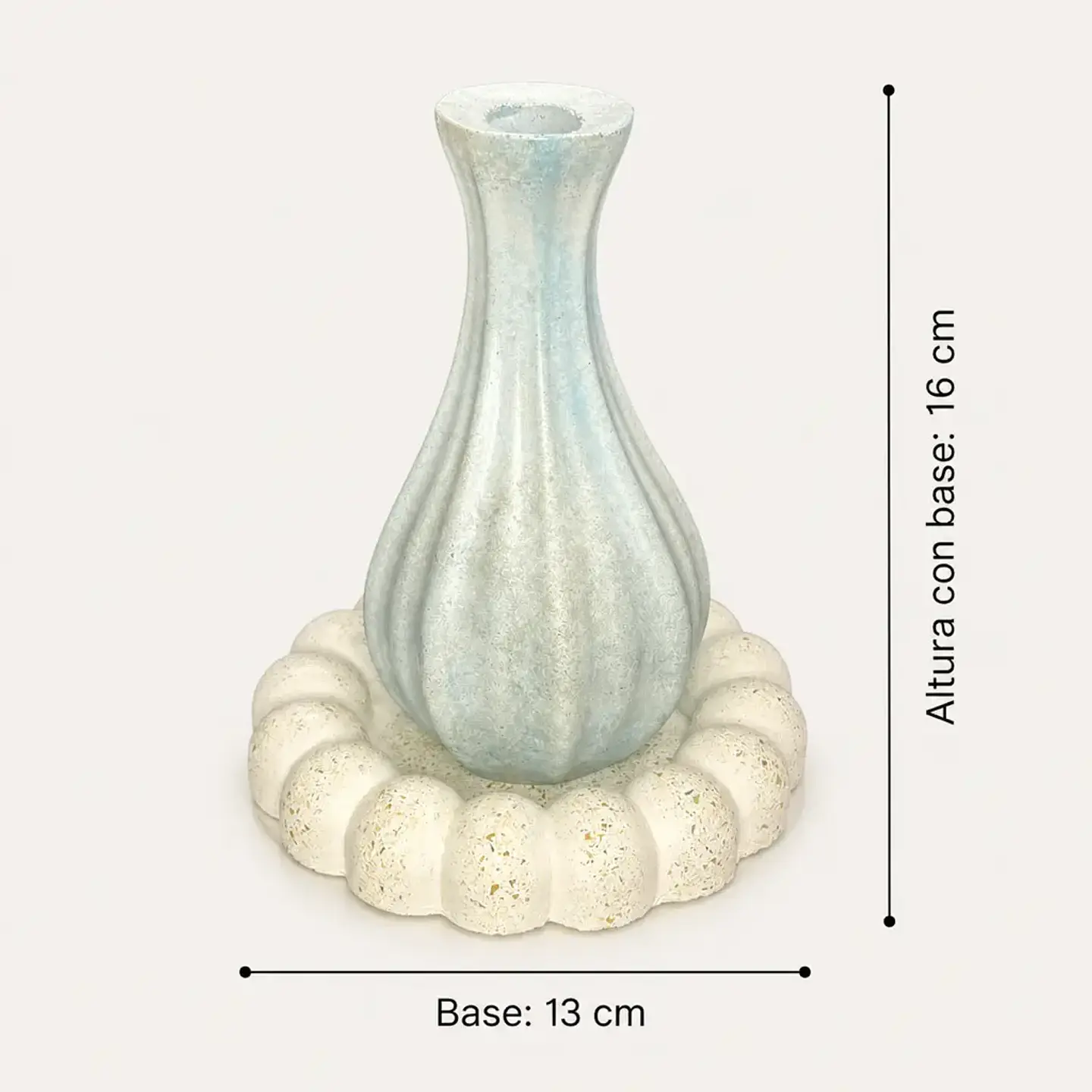 Florero Decorativo con Base – Modelo Ánfora 4