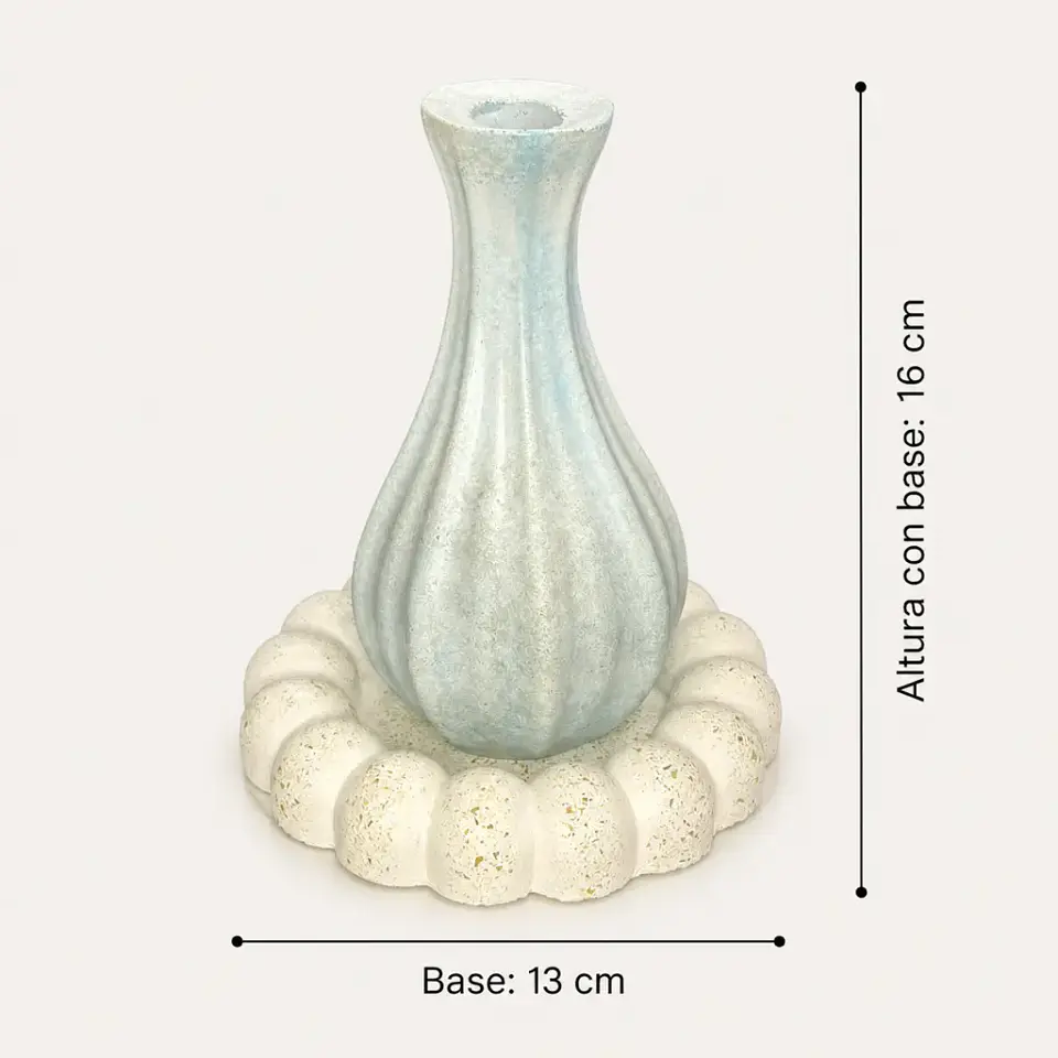Florero Decorativo con Base – Modelo Ánfora 4