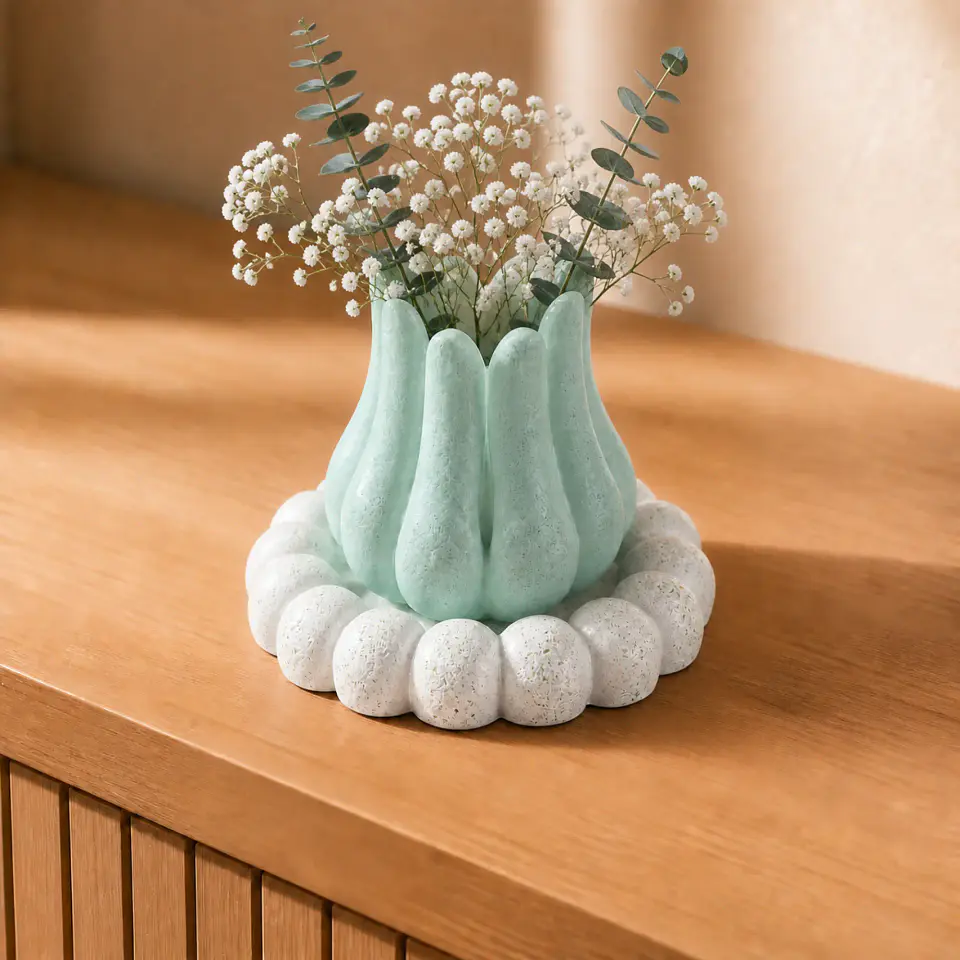 Florero de Tulipán con Base – Modelo Flora 3