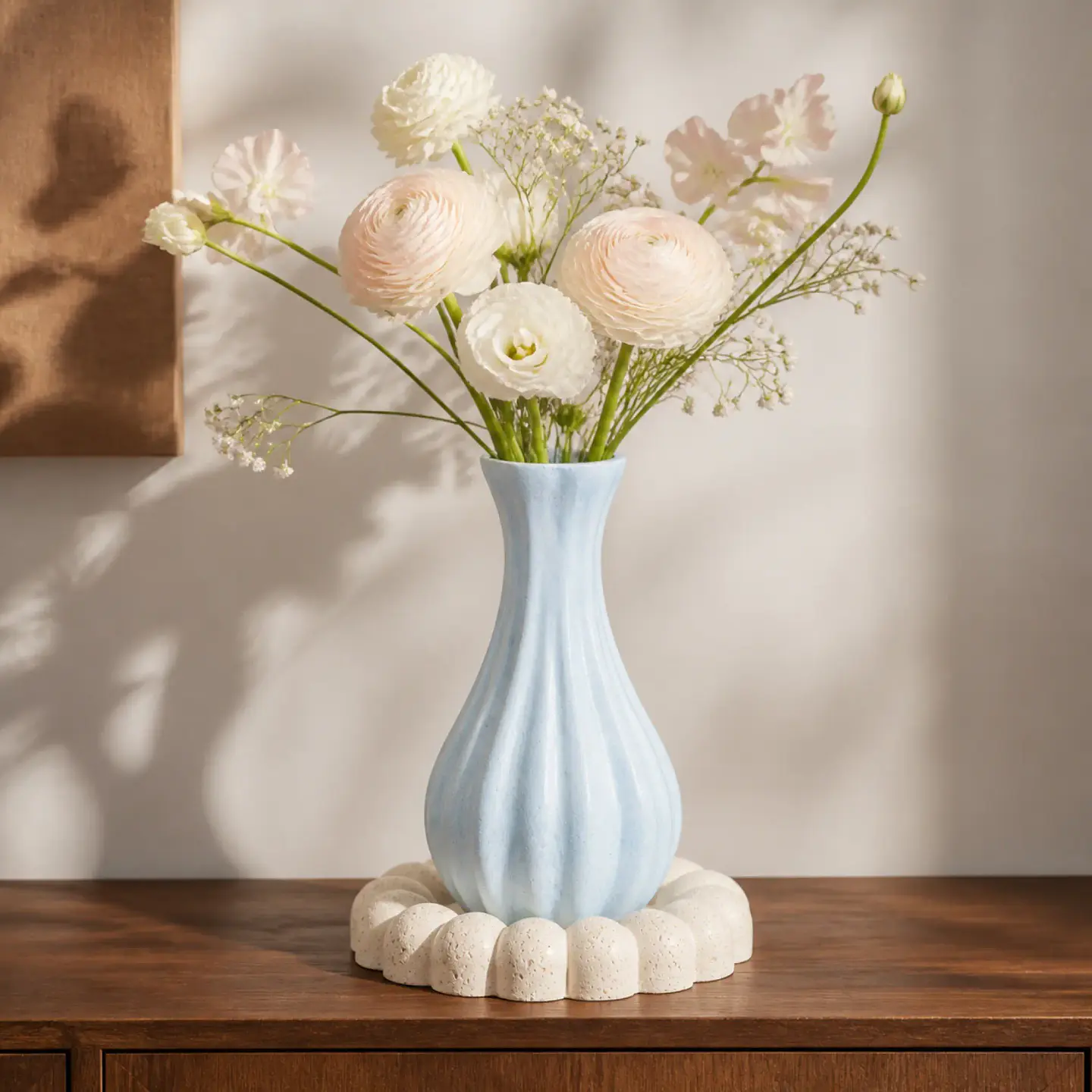 Florero Decorativo con Base – Modelo Ánfora 3