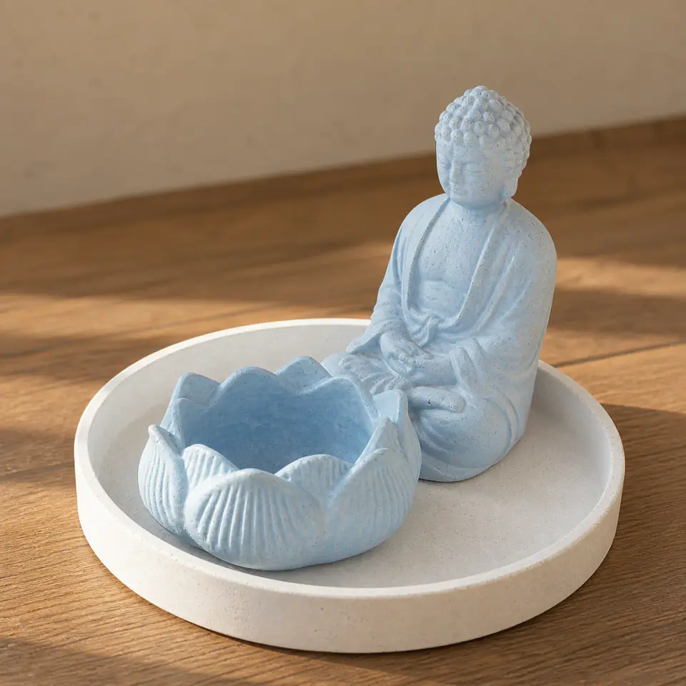 Adorno Zen con Buda y Loto – Modelo Serenidad 3