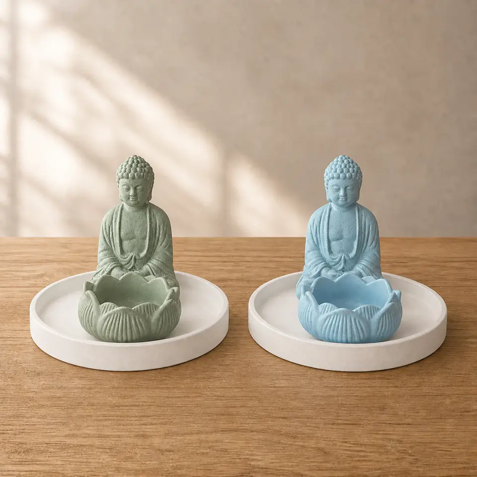 Adorno Zen con Buda y Loto – Modelo Serenidad 1