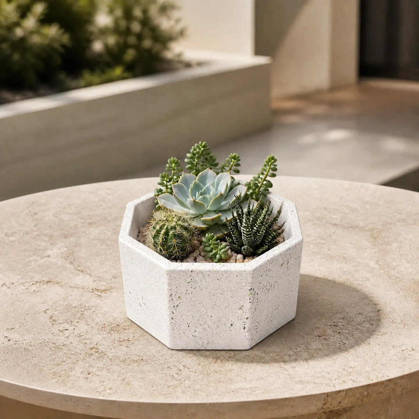 Macetero Geométrico Hexagonal – Modelo Prisma 2