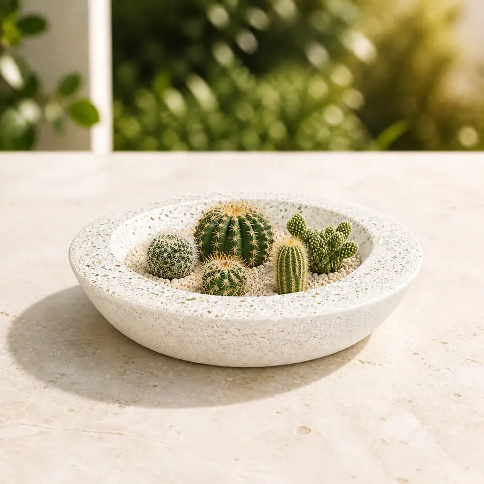 Macetero Bajo Redondo Grande – Modelo Horizonte 2