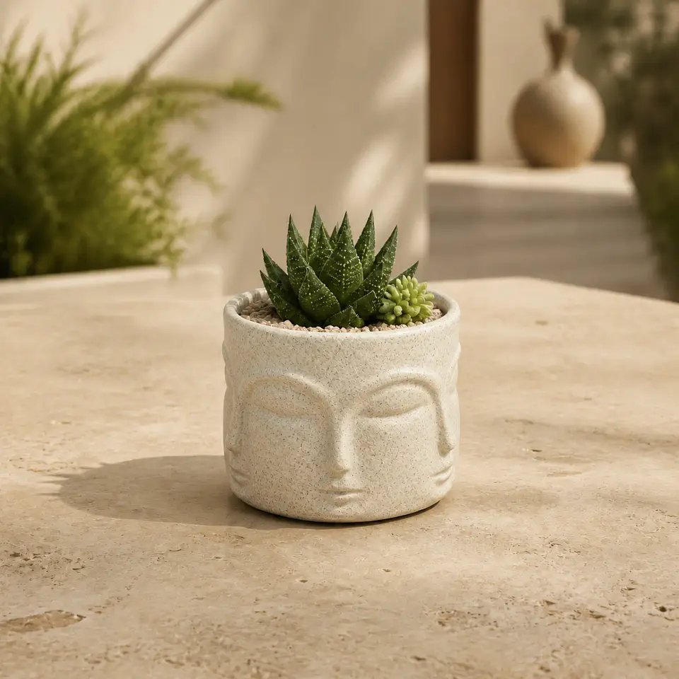 Macetero Decorativo con Rostro – Modelo Musa 2
