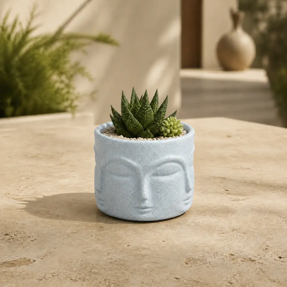 Macetero Decorativo con Rostro – Modelo Musa 3