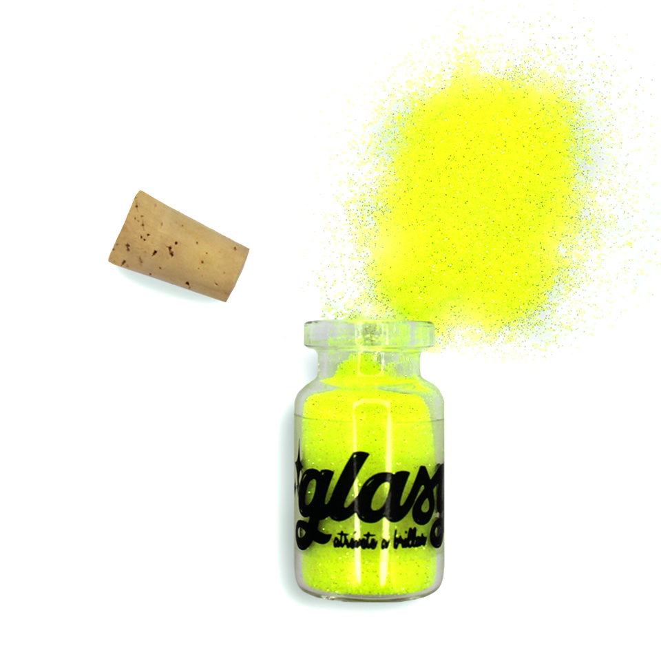 Glitter Flúor Amarillo