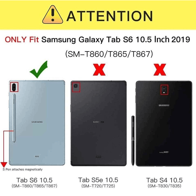 Case Galaxy Tab S6 T860 2019 Cover Magnético c/ Porta Lápiz de Alta calidad