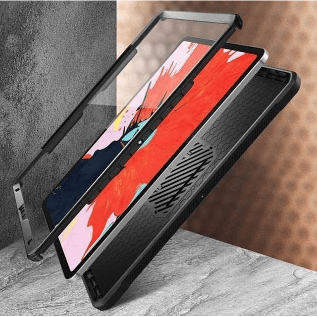 Case IPad Pro 11" 2020 marca Supcase de Cubierta Total c/ Mica c/ Parador c/ Porta Lapiz - Negro