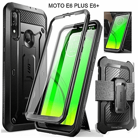 Case Motorola Moto E6 Plus 2019 c/ Gancho c/ Parante c/ Mica Supcase 