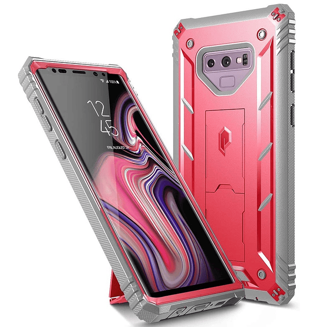 Case Galaxy Note 9 c/ Parador Vertical y Horizontal c/ Mica Integrada para Damas