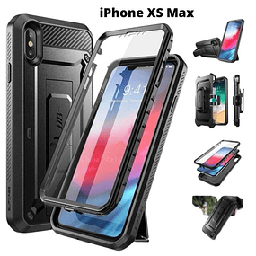 Case iPhone XS Max Funda c/ Protector de Pantalla c/ clip correa