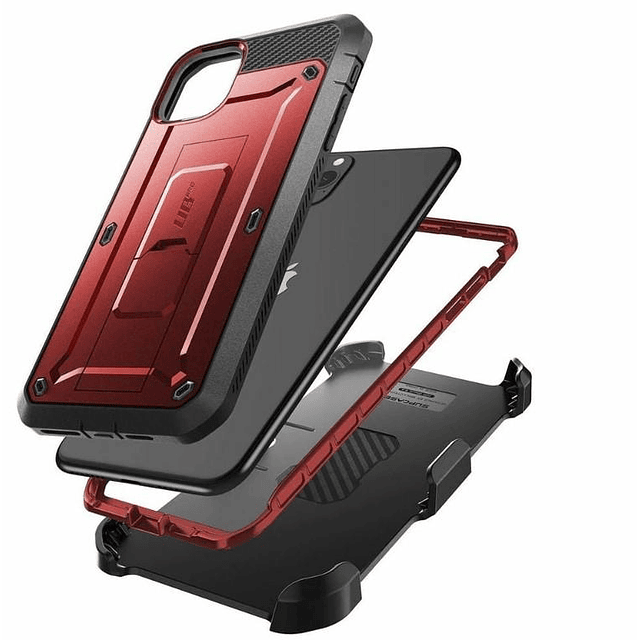 Case IPhone 11 Pro 5.8 5,8 Pulgadas Rojo Vino Metalizado diseño Supcase