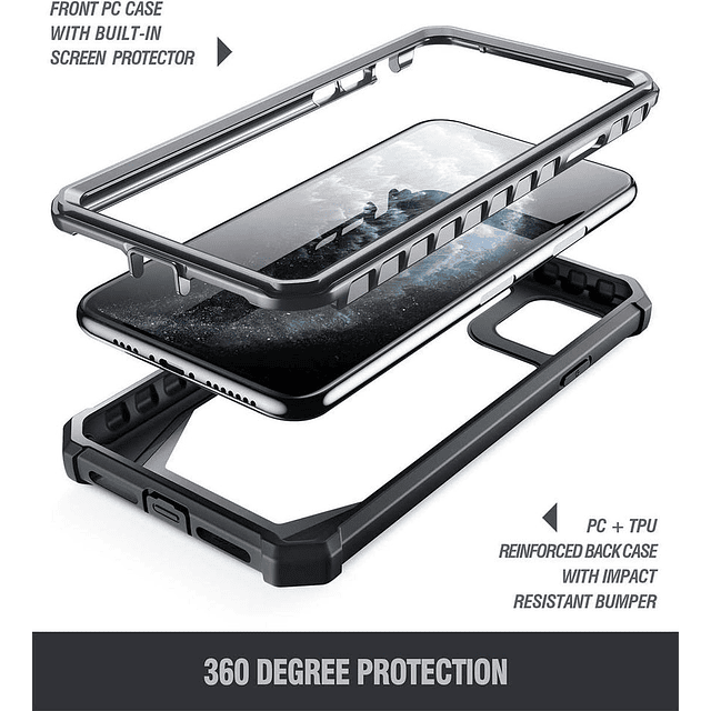 Case IPhone 11 Pro max Funda 360 Real Transparente de alta protección 