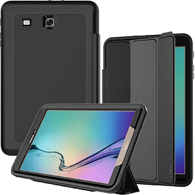 Case Galaxy Tab E 9.6 T560 Funda 360 con Tapa con Parante de 4 partes