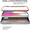 Case IPhone XR de 6.1 Pulgadas Rosado Gris de Alta calidad c/ Mica Integrada c/ Parador