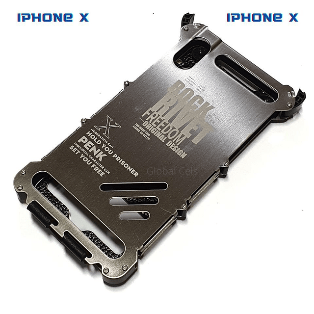 Case iPhone X iPhone XS Tapa de Acero c/ cuero Funda Flip Armor King