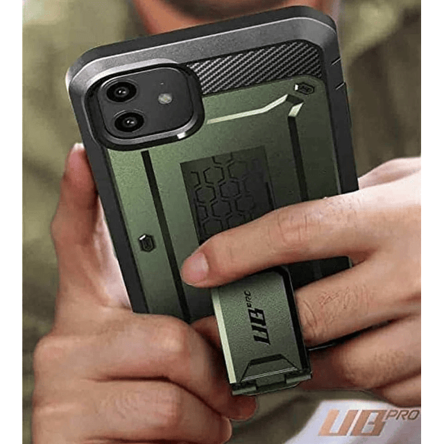 Case IPhone 11 Pro 5.8 Pulgadas Verde Metalizado c/ Parador y Gancho Exclusivo / Supcase