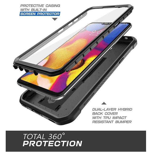 Case LG G8 / LG G8 ThinQ 2019 de cubierta completa funda 360 con parador Supcase