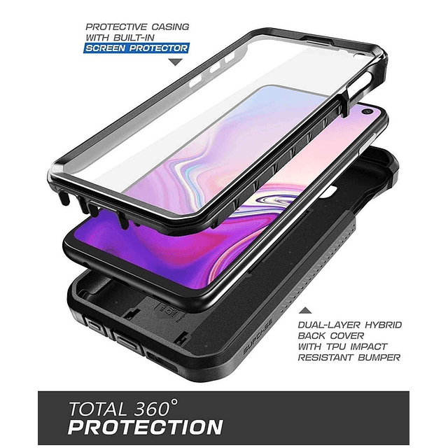 Case Galaxy S10E Supcase Funda S10e Clip Correa y Parante Carcasa de alta protección