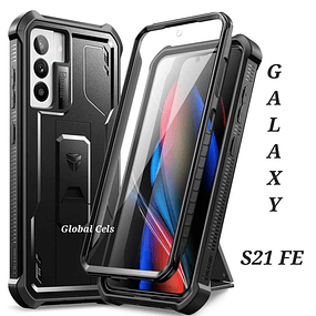 Case Galaxy S21 FE Protector S21 FE S21Fe c/ Protector de pantalla y Apoyo inclinable