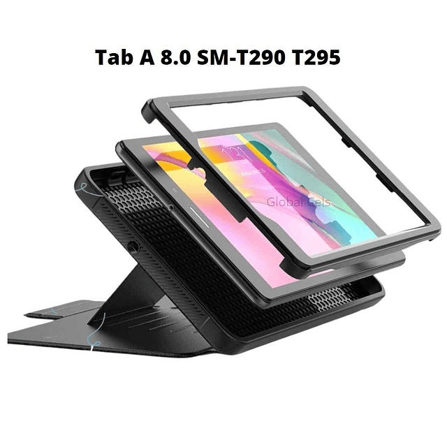 Case Galaxy Tab A 8 T290 T295 Super Magnético con Múltiples ángulos de visión Carcasa Flip