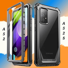 Case Galaxy A52 A52s de 3 Partes Funda 360 c/ doble marco uno c/ y otro s/ Mica