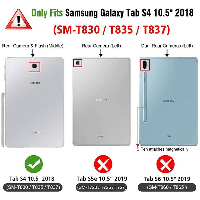 Case Galaxy tab S4 t830 10.5 2018 FINTIE Magnético c/ Soporte para Lápiz de Apagado automático