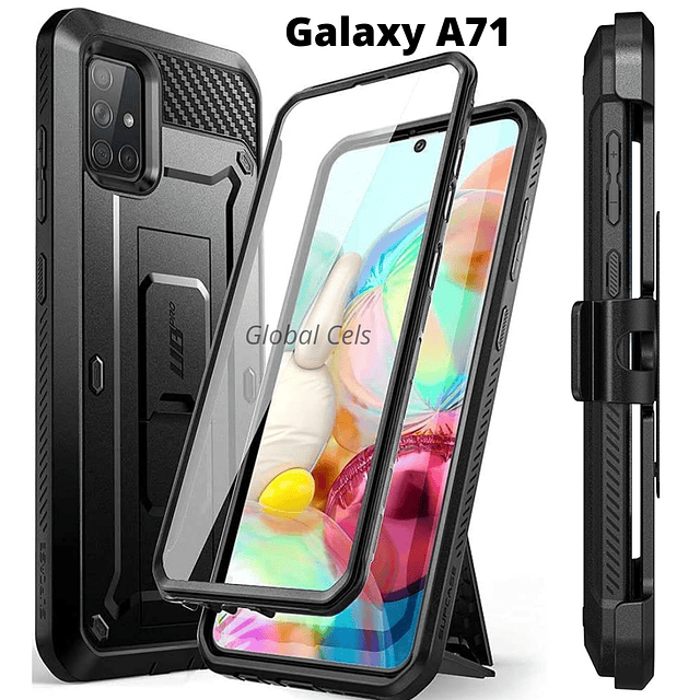 Case Funda Galaxy A71 Extremo c/ Gancho Correa c/ Mica c/ Parador