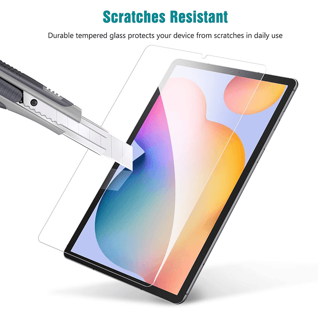 Vidrio Templado Galaxy Tab S6 Lite P610 2020/2022 un 2 Cristales en 1 Pack SM-P610/P613/P615/P619