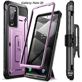 Case Note 20 Ultra Supcase c/ Clip c/ Apoyo de cubierta completa 360 Morado