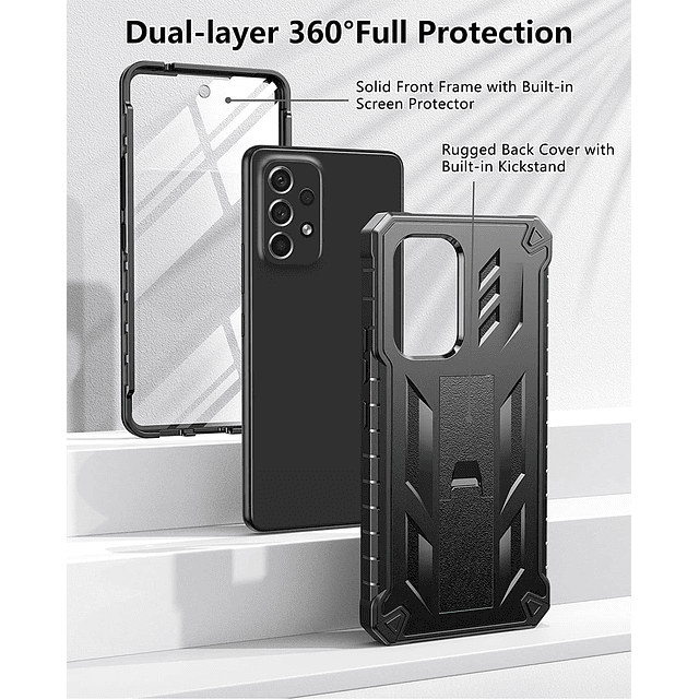 Case Galaxy A53 5G Protector de Cubierta Total Funda de Grado Militar 