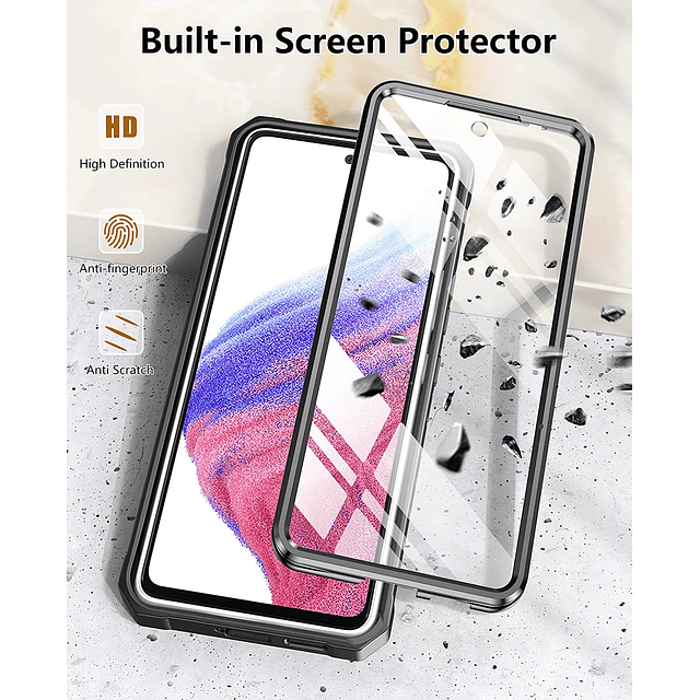 Case Galaxy A53 5G Protector de Cubierta Total Funda de Grado Militar 