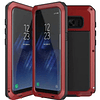 Case Galaxy S8 plus Metálicos c/ Pernos c/ Tpu Interior Antigolpes en Rojo - Negro