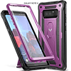 Case Galaxy Note 8 Carcasa 360 c/ Mica y Apoyo Inclinable Morada Antigolpes 