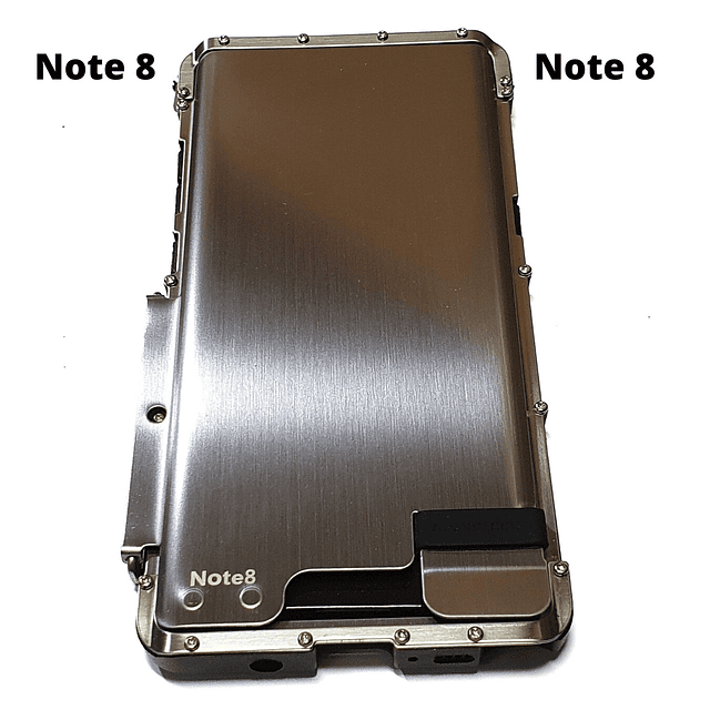 Case Galaxy Note 8 de Acero con Policarbonato Smart Flip Note 8 Metálico - Plateado