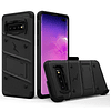 Case Galaxy S10 Normal en Negro c/ Parador c/ Tapa Gancho Correa de 3 Partes