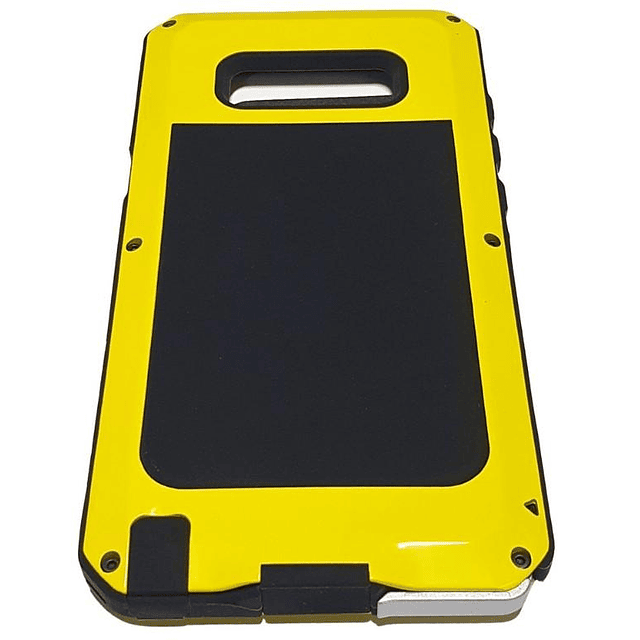 Case Galaxy Note 8 Metálico Amarillo con 6 Pernos Recio Protector