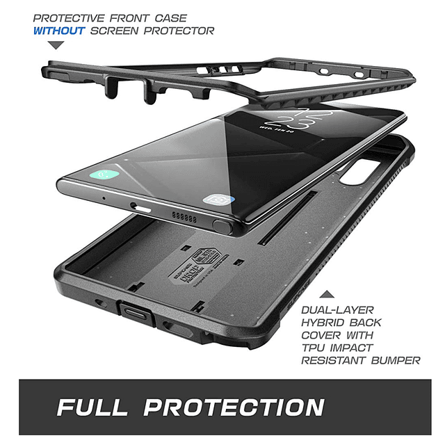 Case Galaxy Note 10 Plus Supcase c/ Gancho c/ Parador Funda 360°