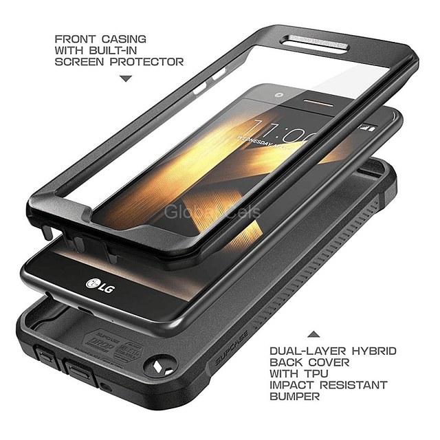 Case LG K10 2017 Armadura Supcase Pro c/ Gancho Extremo 