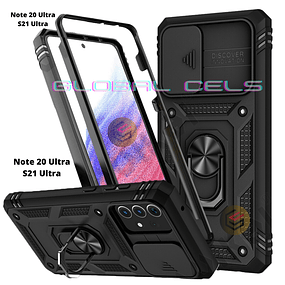 Case Galaxy Note 20 Ultra y Galaxy S21 Ultra Fundas 360 c/ Apoyo