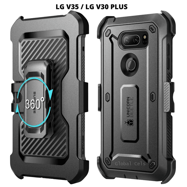 Case Supcase LG V35 ThinQ V30 Plus V30 cubre todo el Equipo c/ Clip para Cinturón