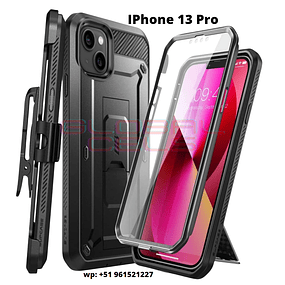 Case Supcase IPhone 13 Pro con Clip para Correa Militar de Cuerpo Completo 