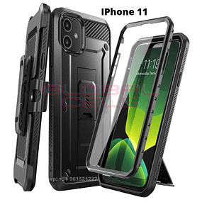 Case Supcase IPhone 11 2019 Carcasa Militar con Parador con Mica con Gancho