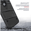 Case para Motorola Moto E5 Plus c/ Vidrio Templado Negro Zizo Militar