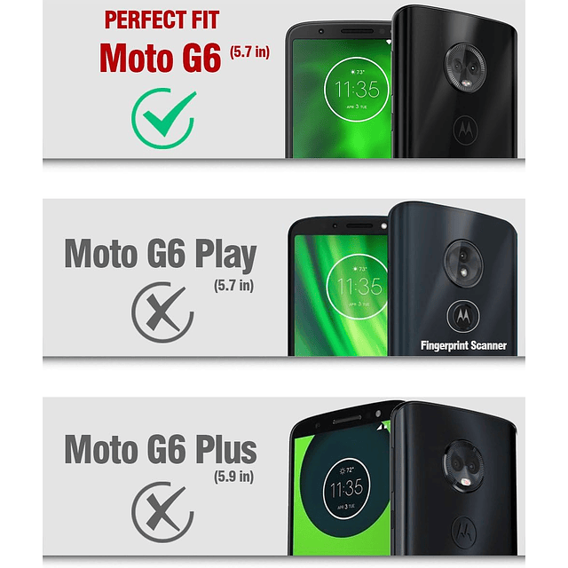 Carcasa para Motorola Moto G6 Funda 360 c/ protector de pantalla Integrada Poetic 